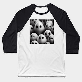 Cute Halloween Ghosts Baseball T-Shirt